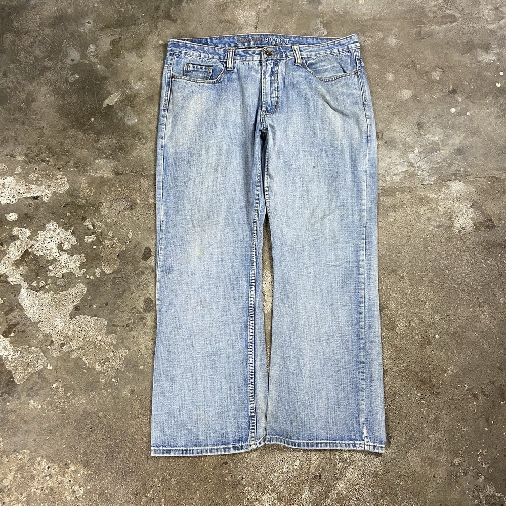 Urban Pipeline Jeans Size 36x30 Blue Denim Light Wash Relaxed Bootcut Fit